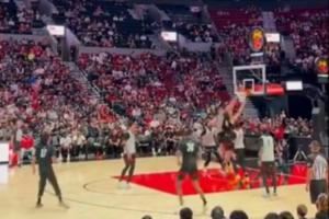 这球真帅！杨瀚森和乐福挡拆 面对克林根小手一抖强势高打板打2+1