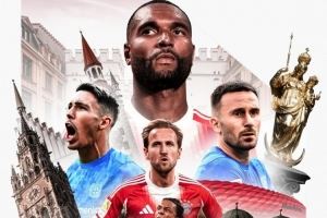 拜仁发布对阵勒沃库森海报:凯恩、奥利塞、若纳坦-塔出镜